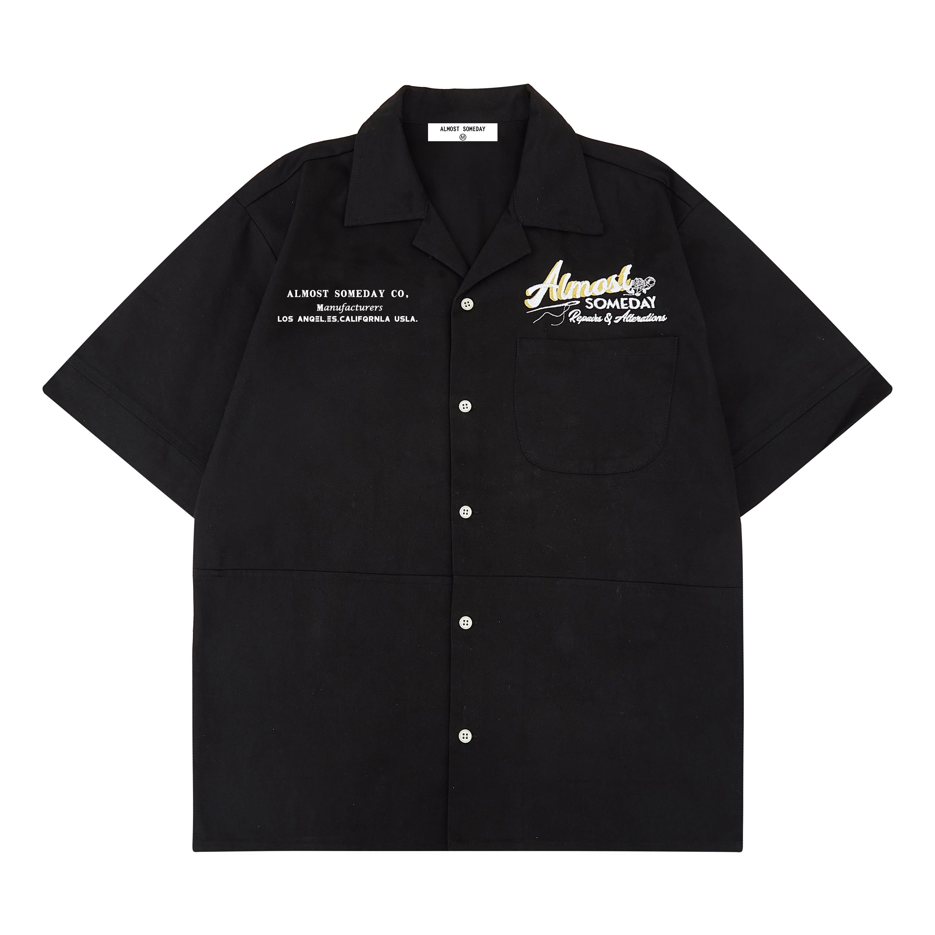 Storefront Camp Collar Shirt (Black) Storefront Camp Collar Shirt (Black)