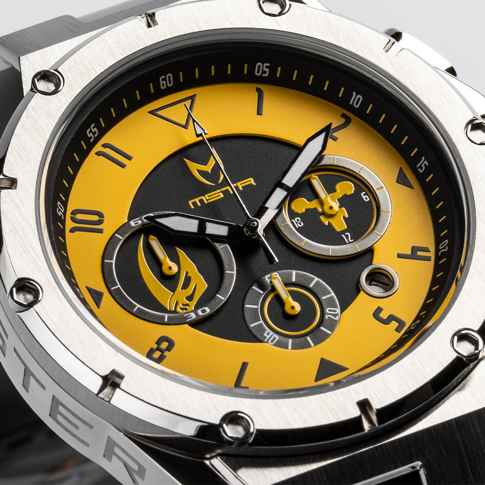 AM249SW - AMBASSADOR MK3 RAZOR CREST SILVER / YELLOW AM249SW - AMBASSADOR MK3 RAZOR CREST SILVER / YELLOW