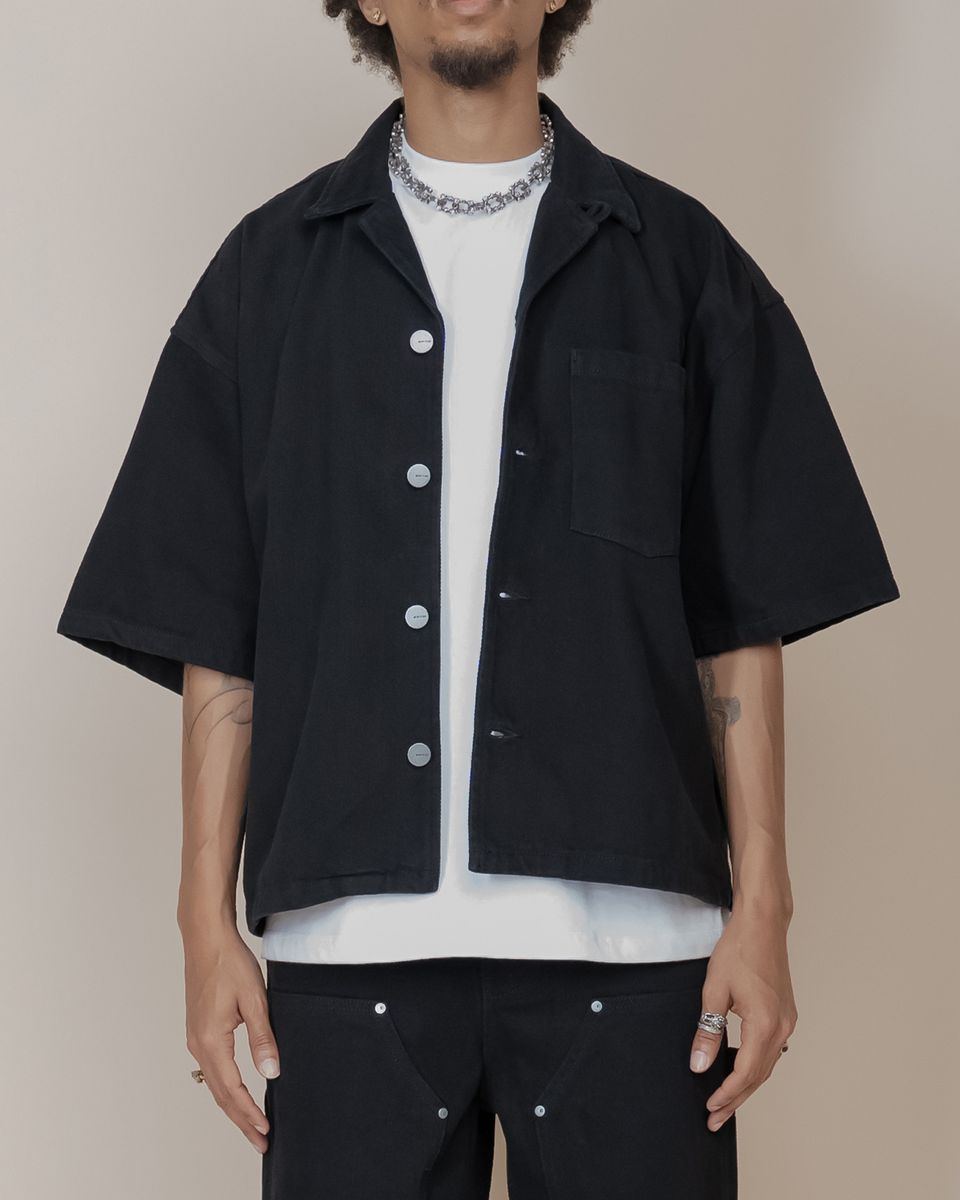 EPTM Boxy Twill Shirt - Black EPTM Boxy Twill Shirt - Black