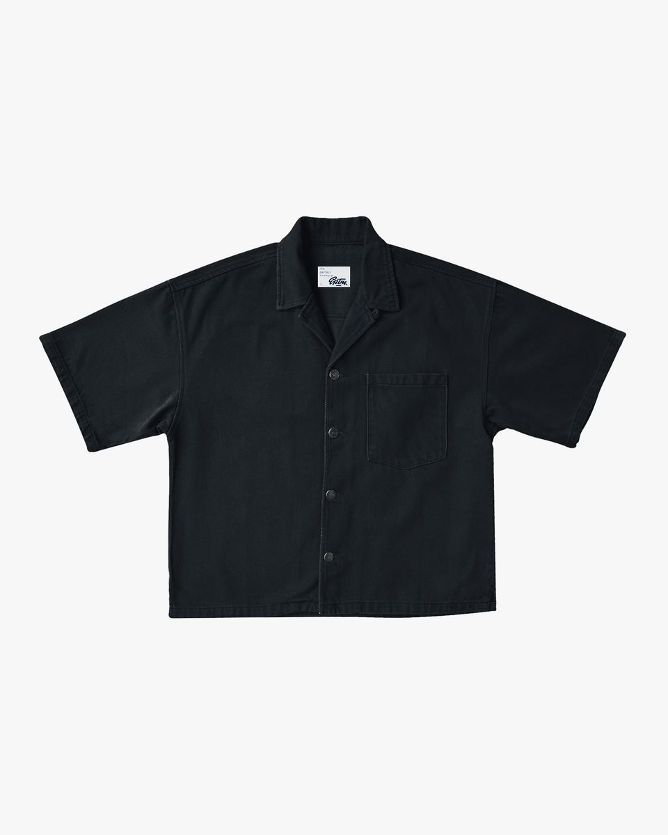 EPTM Boxy Twill Shirt - Black EPTM Boxy Twill Shirt - Black