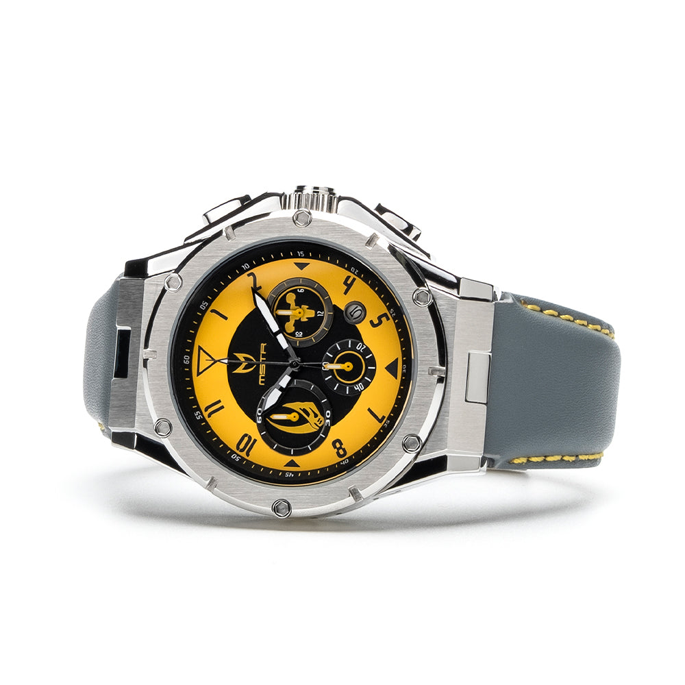 AM249SW - AMBASSADOR MK3 RAZOR CREST SILVER / YELLOW AM249SW - AMBASSADOR MK3 RAZOR CREST SILVER / YELLOW