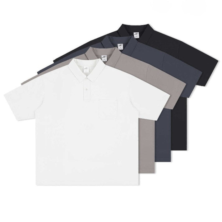 Dropped Shoulder Polo Shirt Dropped Shoulder Polo Shirt
