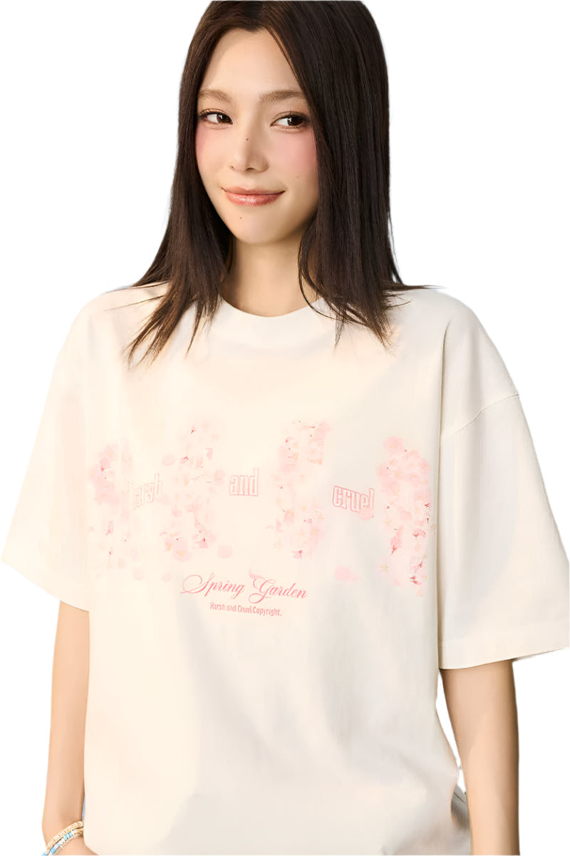 Falling Sakura Graphic Tee Falling Sakura Graphic Tee