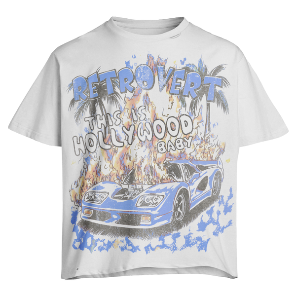 HOLLYWOOD T-SHIRT BLUE HOLLYWOOD T-SHIRT BLUE