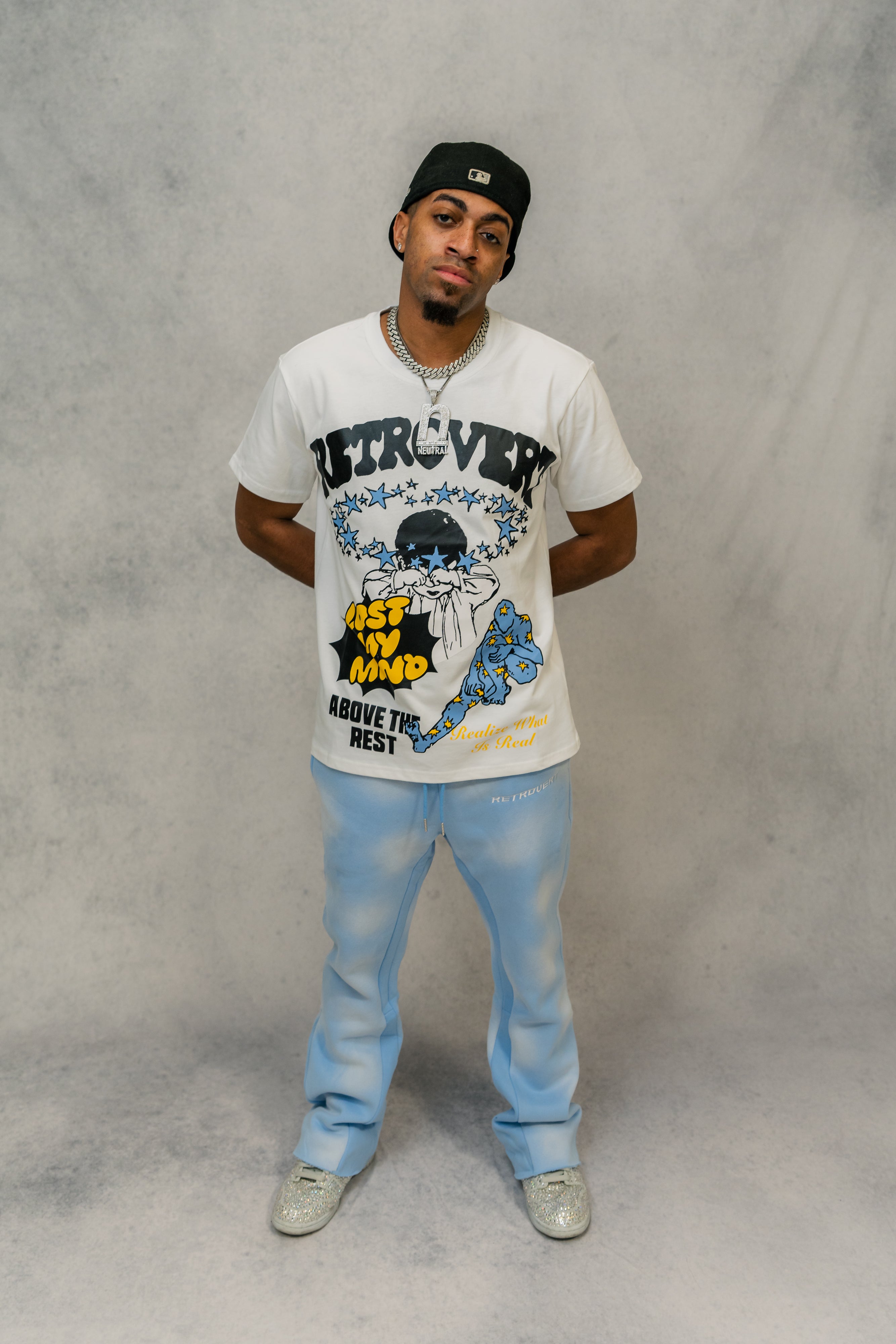 Flare Baby Blue Sweatpants Flare Baby Blue Sweatpants