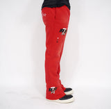 Patch Flare Sweatpants - Red Patch Flare Sweatpants - Red