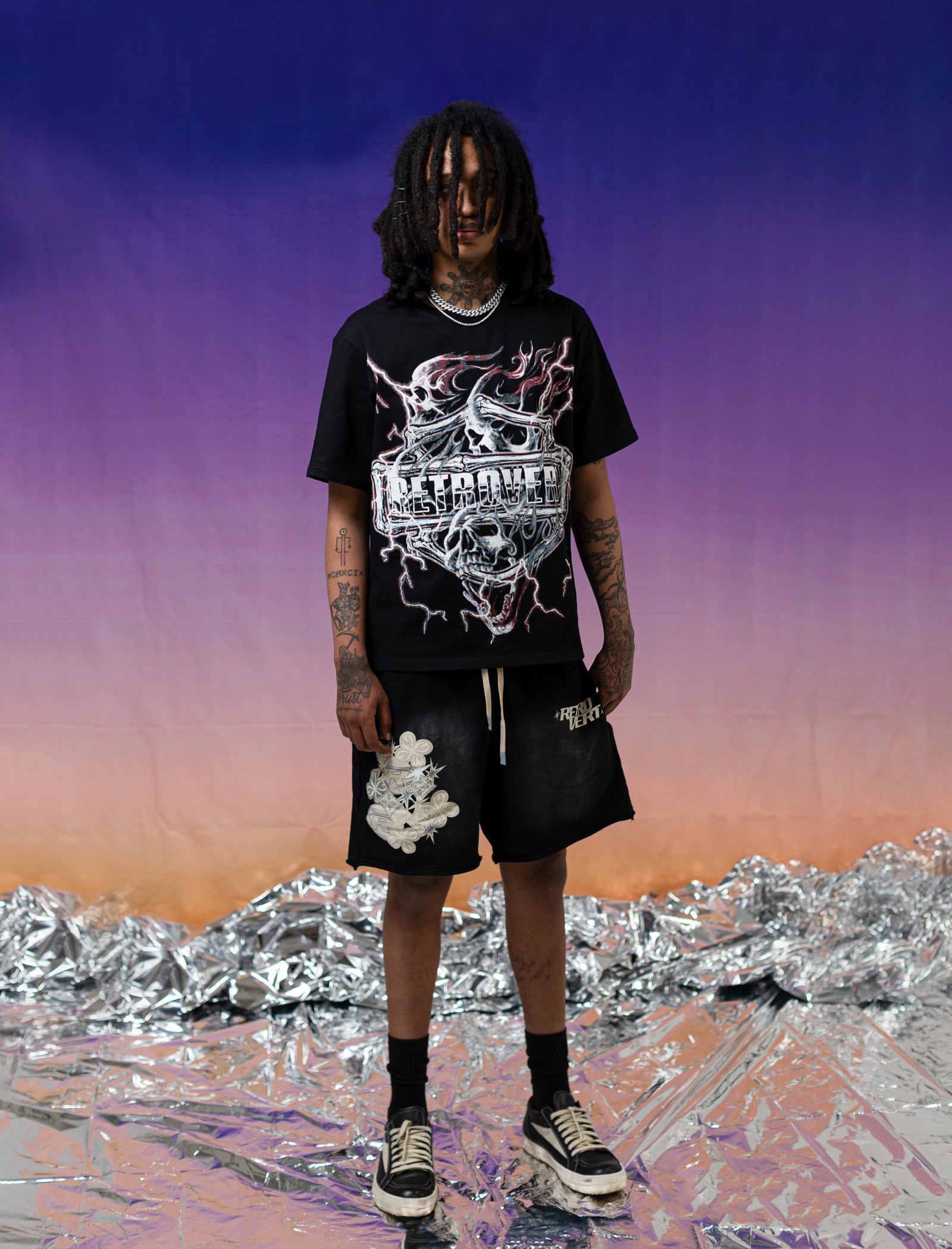 Cluster Patch Shorts Black Cluster Patch Shorts Black