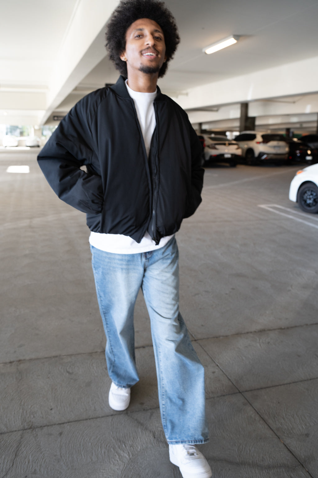 EPTM Capital Cropped Bomber - Black EPTM Capital Cropped Bomber - Black