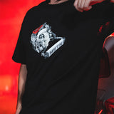 TYPE R ENGINE TEE - BLACK TYPE R ENGINE TEE - BLACK
