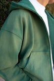 EPTM Sun Faded Cropped Zip Up Hoodie - Hunter Green EPTM Sun Faded Cropped Zip Up Hoodie - Hunter Green