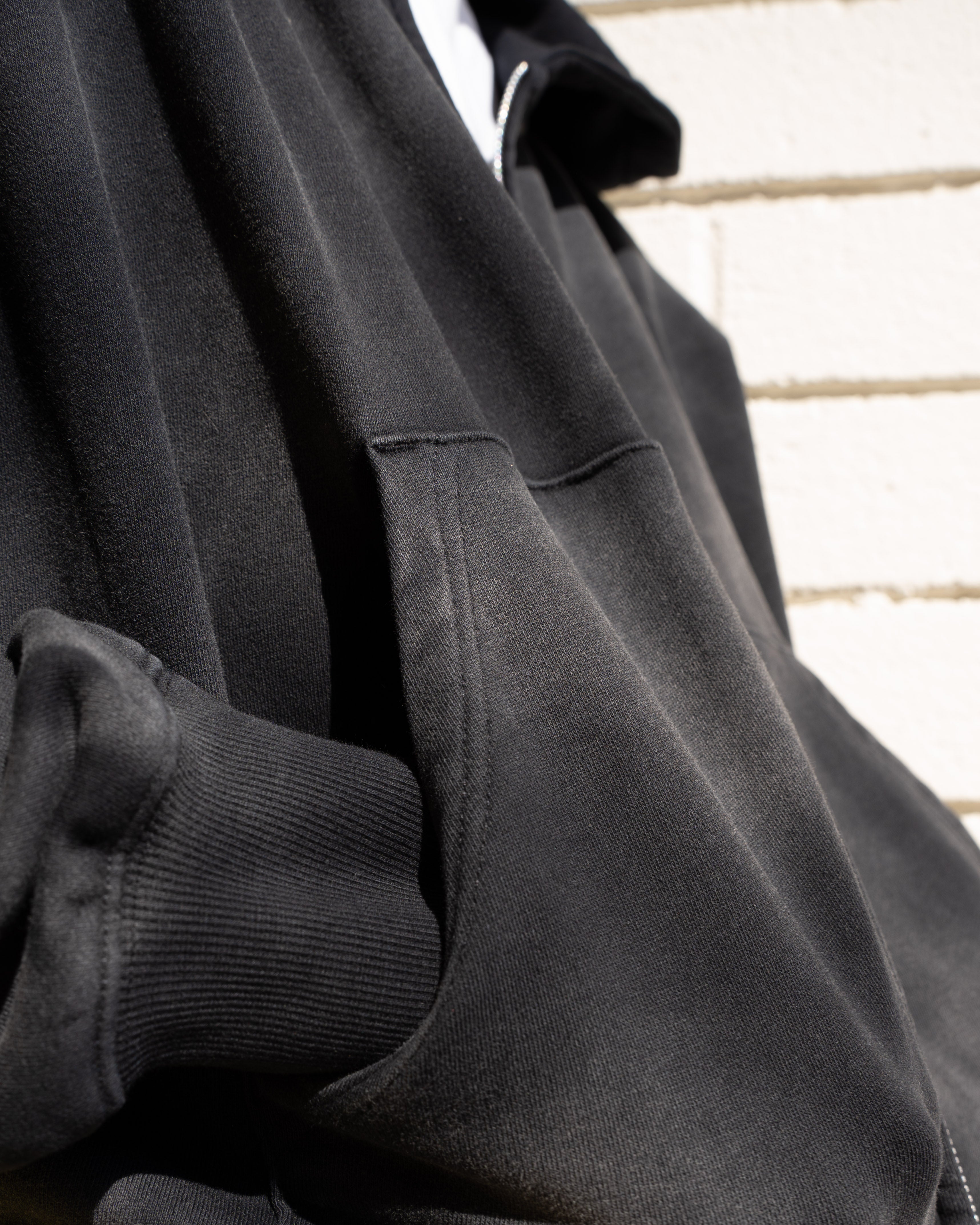 EPTM Sun Faded Cropped Zip Up Hoodie - Black EPTM Sun Faded Cropped Zip Up Hoodie - Black