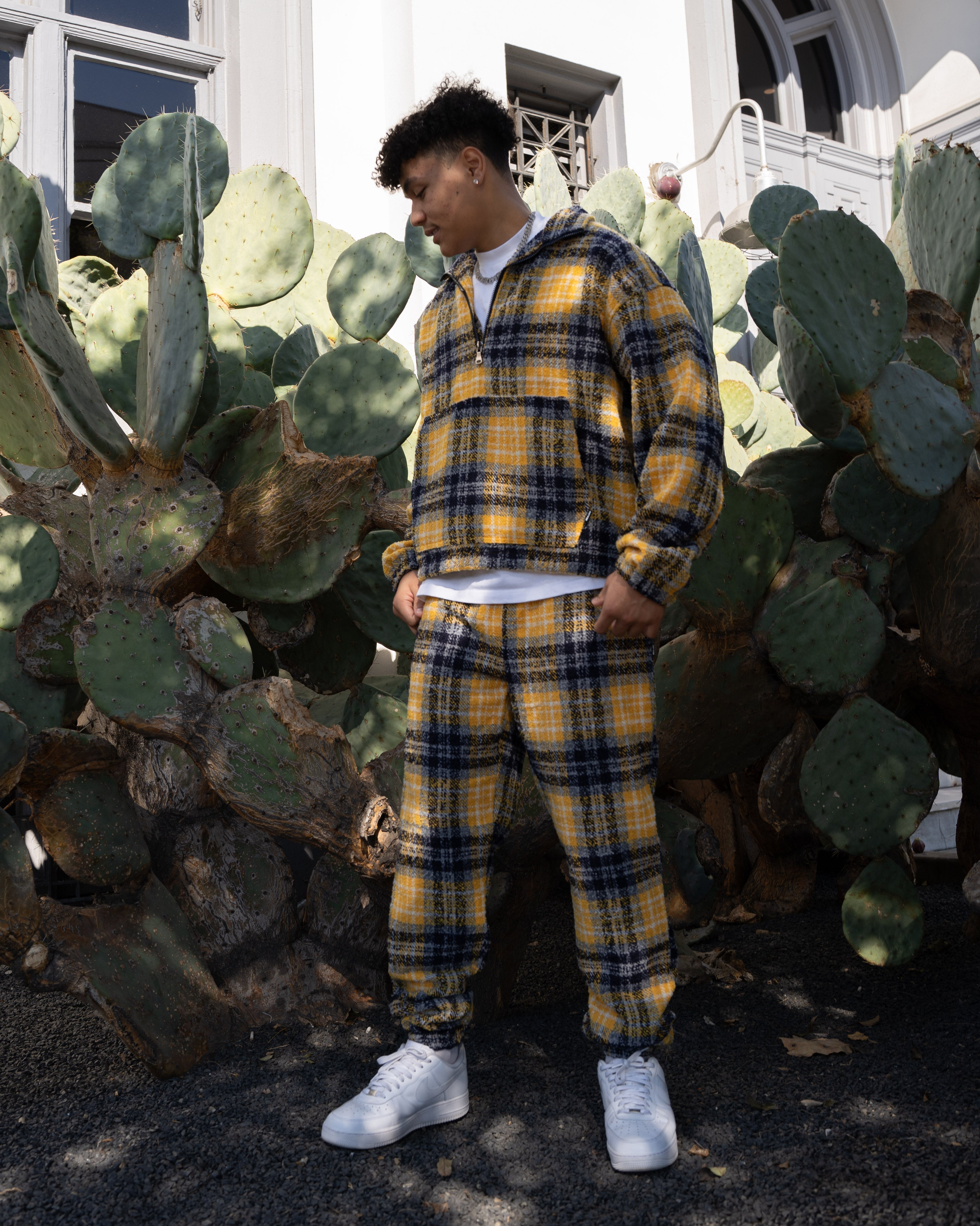 EPTM Flannel Half Zip Pullover - Yellow EPTM Flannel Half Zip Pullover - Yellow