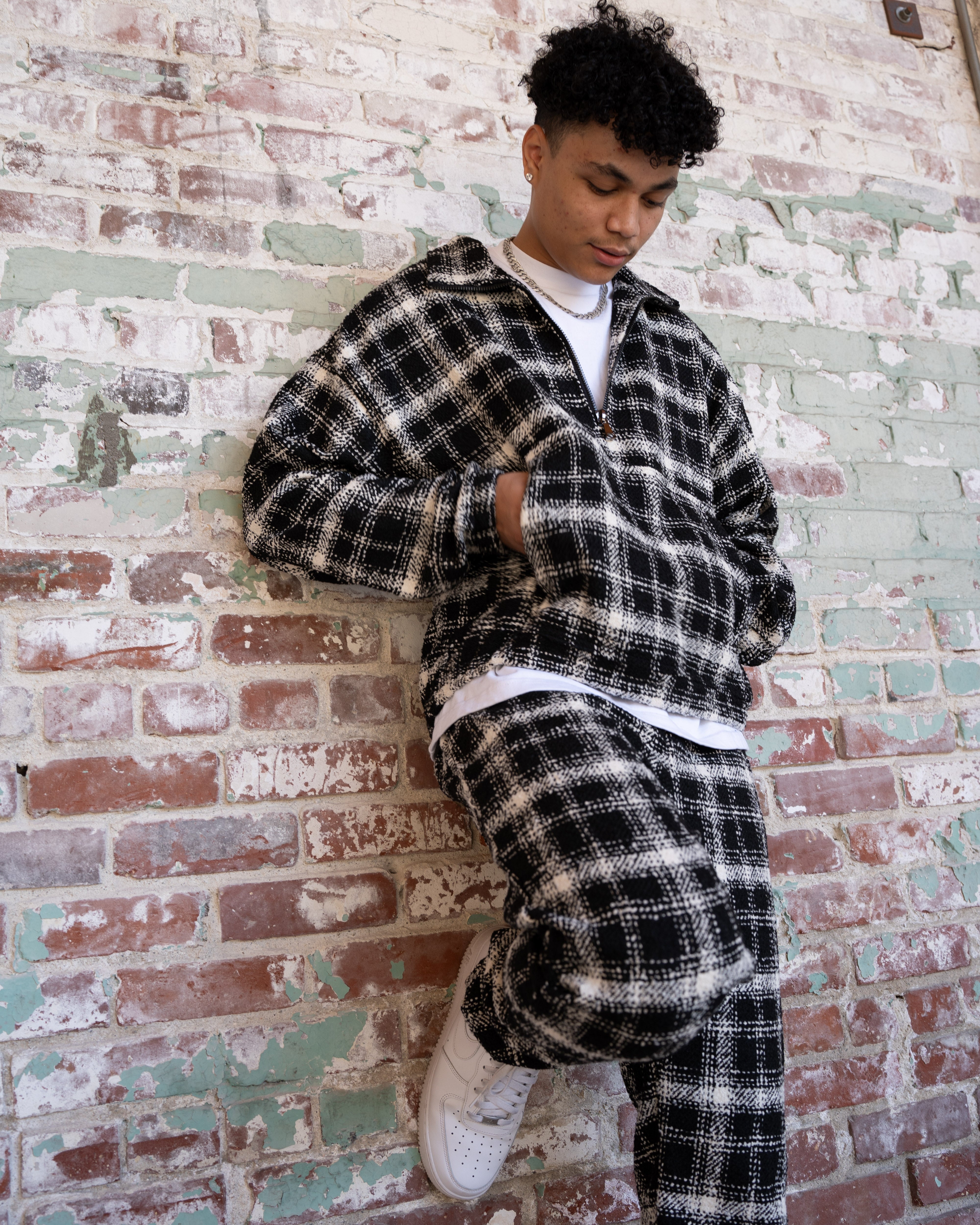 EPTM Flannel Half Zip Pullover - Black EPTM Flannel Half Zip Pullover - Black