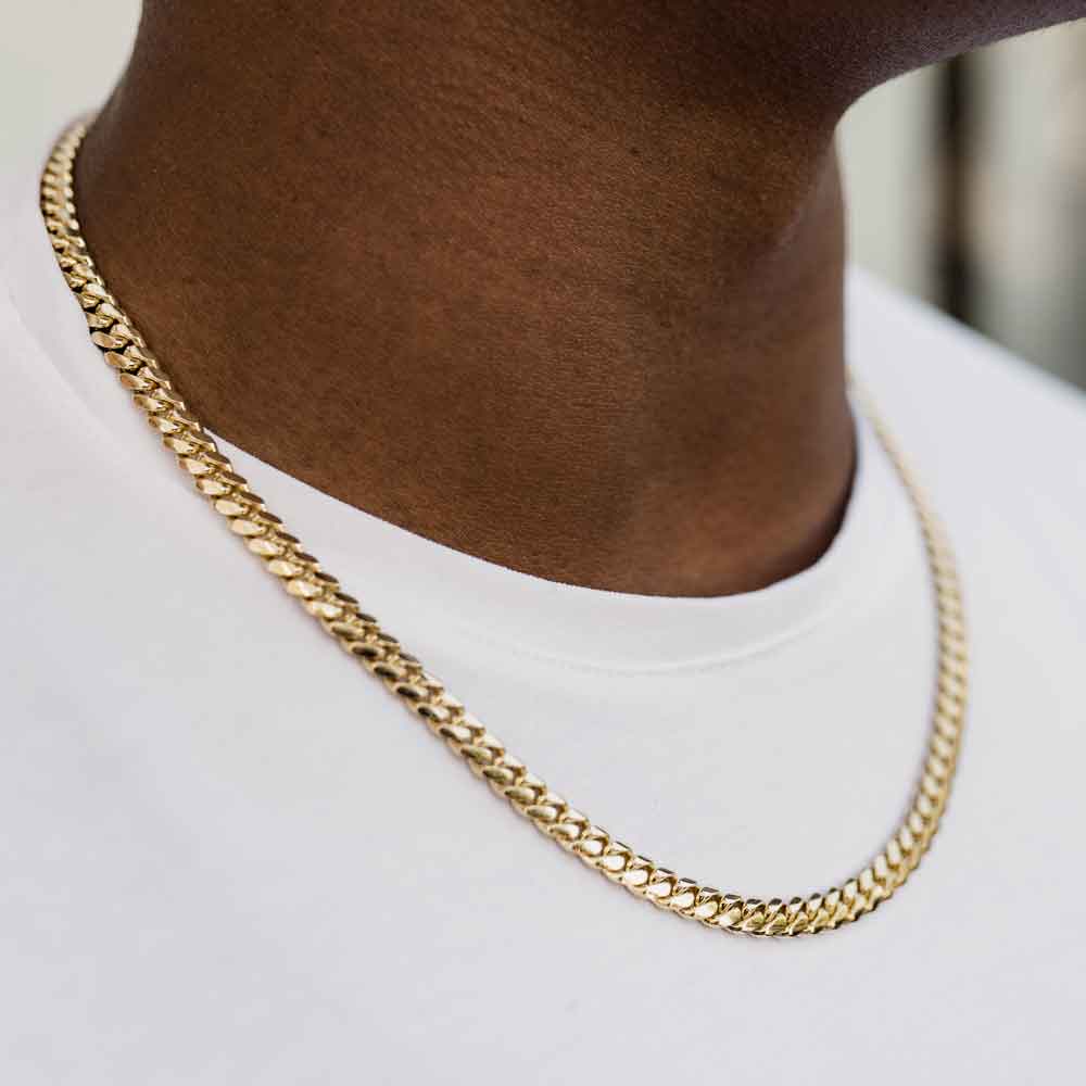Solid Gold Cuban Link Chain 10k - 14k Solid Gold Cuban Link Chain 10k - 14k