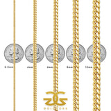 Solid Gold Cuban Link Chain 8mm Solid Gold Cuban Link Chain 8mm