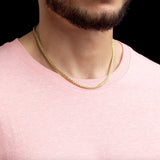 Solid Gold Palm Wheat Franco Chain Hollow Solid Gold Palm Wheat Franco Chain Hollow