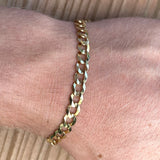 Solid Gold Curb Cuban Bracelet Solid Gold Curb Cuban Bracelet