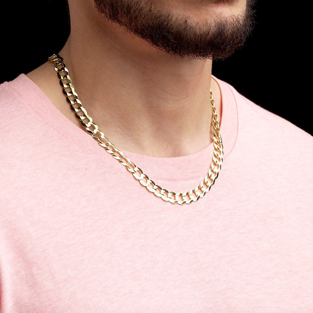 Solid Gold Curb Cuban Link Chain Solid Gold Curb Cuban Link Chain