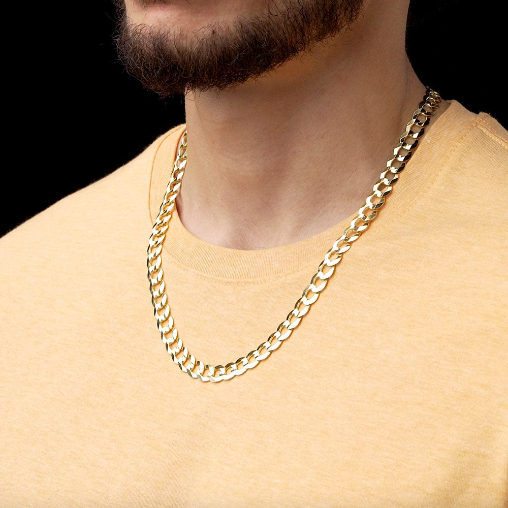 Solid Gold Curb Cuban Link Chain Solid Gold Curb Cuban Link Chain