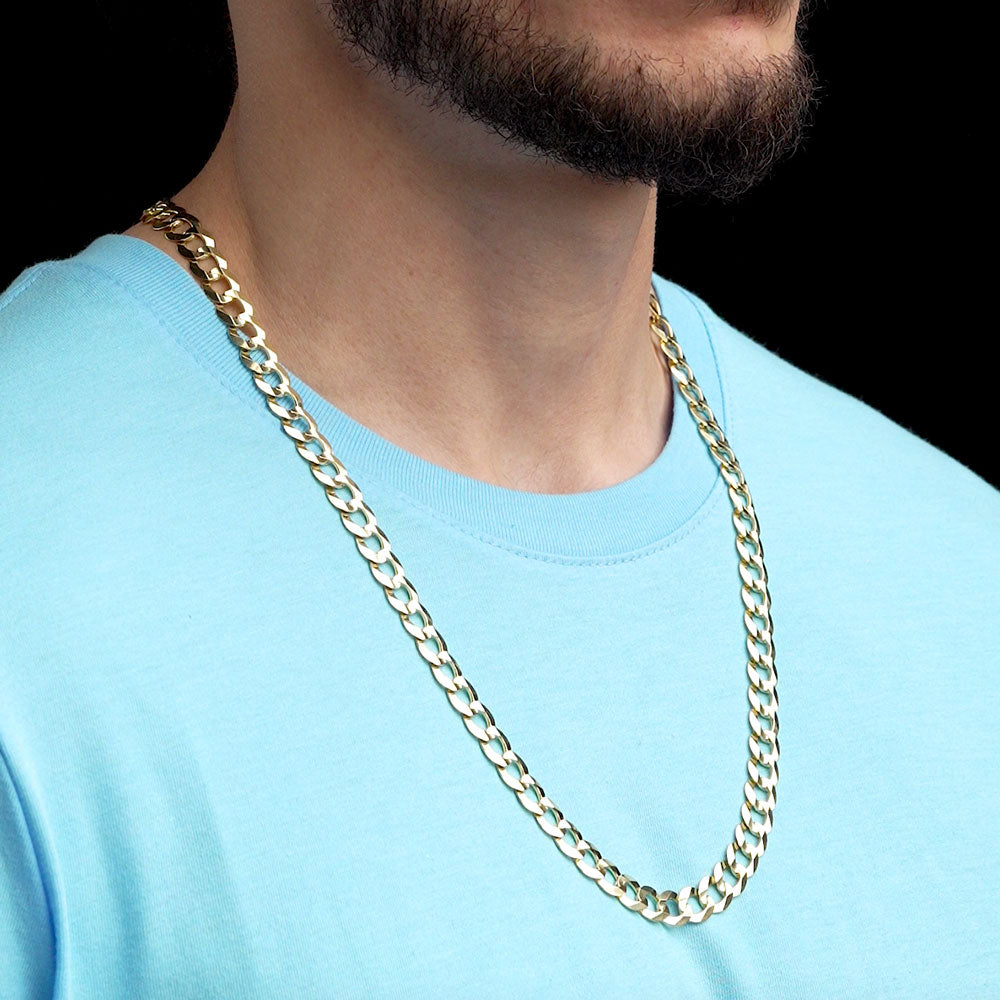Solid Gold Curb Cuban Link Chain Solid Gold Curb Cuban Link Chain