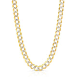 Solid Gold Pave Curb Cuban Chain Solid Gold Pave Curb Cuban Chain