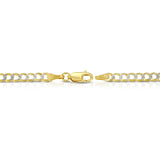 Solid Gold Pave Curb Cuban Chain Solid Gold Pave Curb Cuban Chain