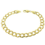 Solid Gold Curb Cuban Bracelet Solid Gold Curb Cuban Bracelet