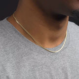 Solid Gold Cuban Link Chain 10k - 14k Solid Gold Cuban Link Chain 10k - 14k