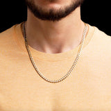 Solid Gold Pave Curb Cuban Chain Solid Gold Pave Curb Cuban Chain