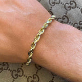 Solid Gold Rope Bracelet Solid Gold Rope Bracelet