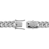 Diamond Cuban Link Chain White Gold 10mm Diamond Cuban Link Chain White Gold 10mm