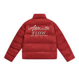 Basic Pearl Embroidered Suede Puffer Jacket Basic Pearl Embroidered Suede Puffer Jacket