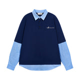 Two Piece Long Sleeves Polo Shirt Two Piece Long Sleeves Polo Shirt