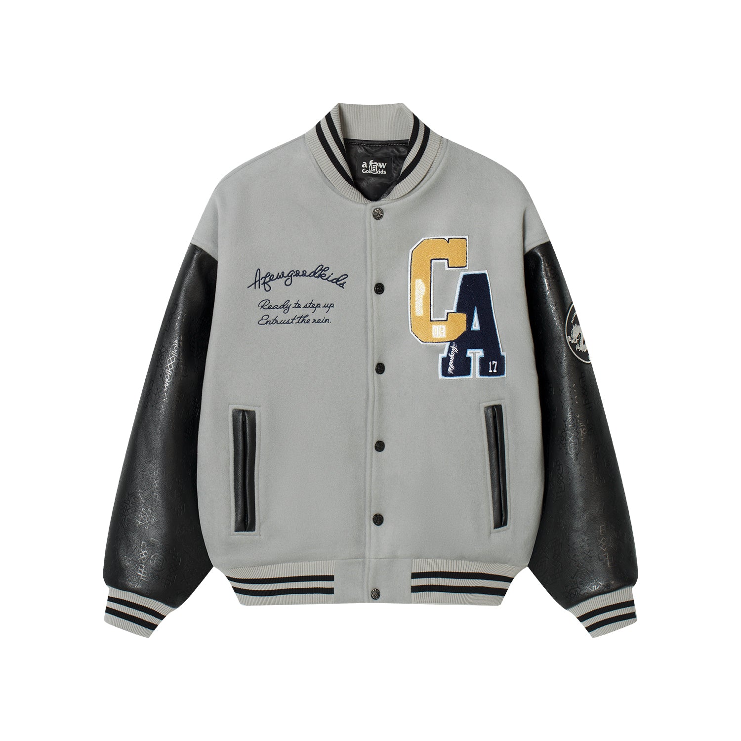 AFGK x CLOT "Dragon logo varsity jacket" AFGK x CLOT "Dragon logo varsity jacket"