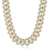 Diamond Cuban Chain Straight Edge 15mm Diamond Cuban Chain Straight Edge 15mm