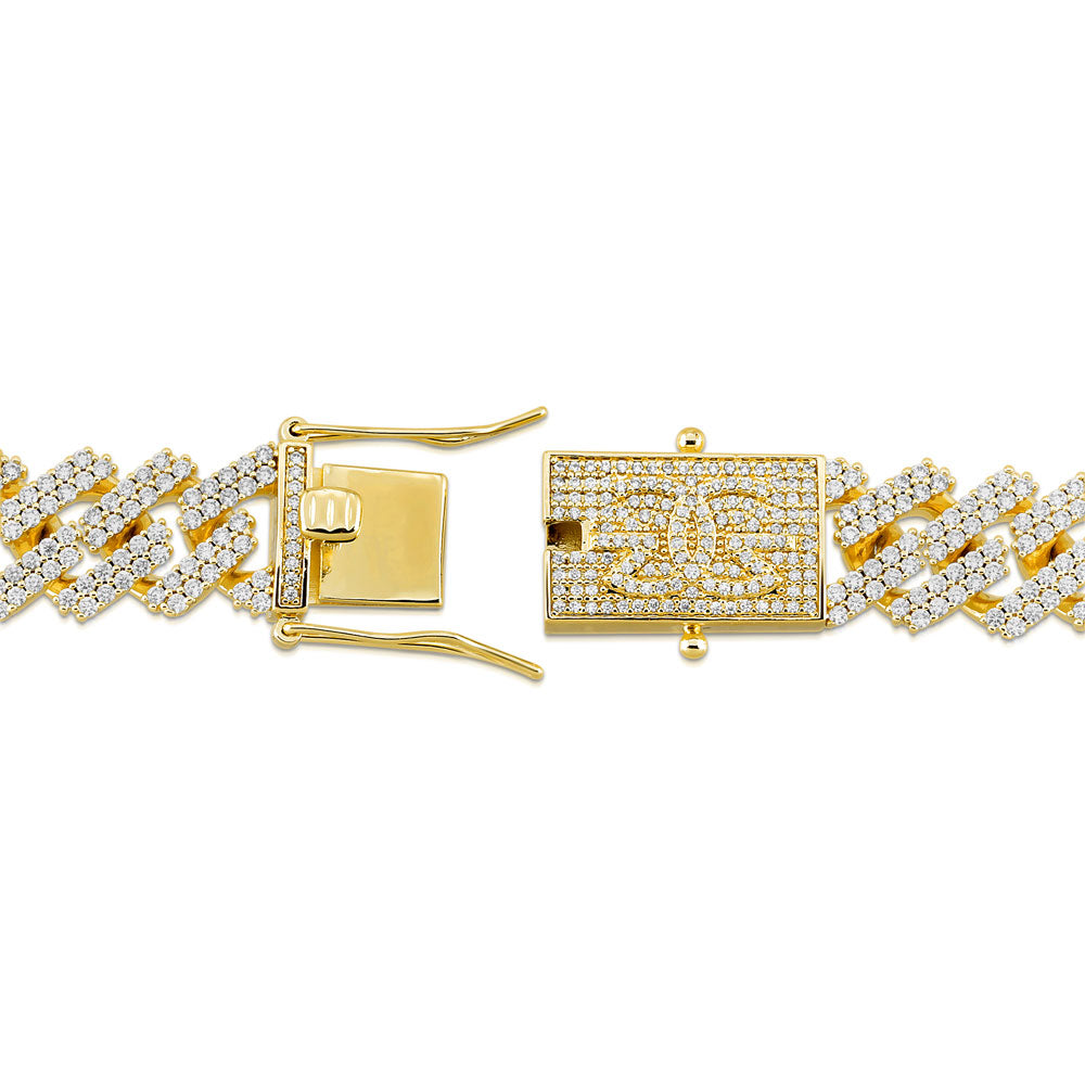 Diamond Cuban Chain Straight Edge 15mm Diamond Cuban Chain Straight Edge 15mm