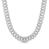 Diamond Baguette Straight Edge Cuban Chain 18mm Diamond Baguette Straight Edge Cuban Chain 18mm