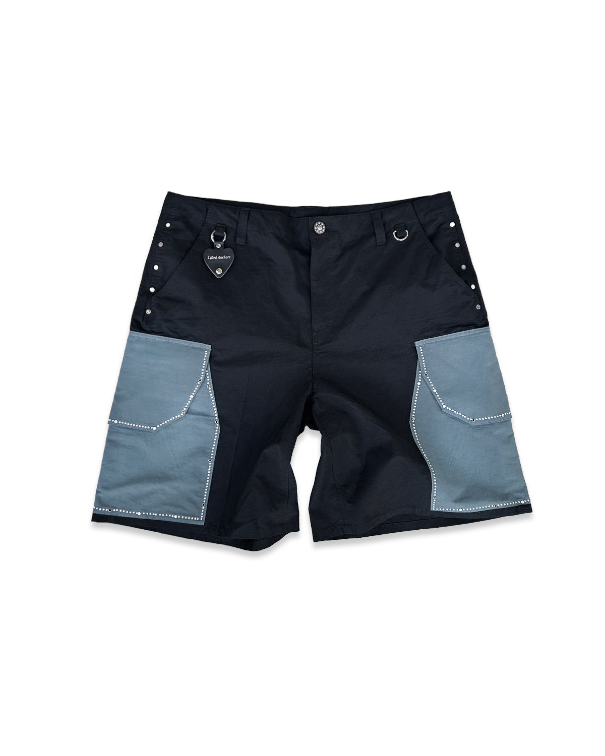 "Bella" Jeweled Cargo Short (Black) "Bella" Jeweled Cargo Short (Black)