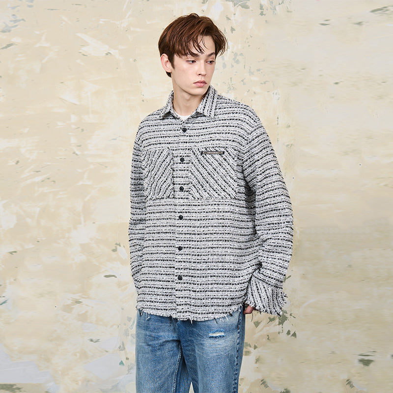 Distressed Tweed L/S Shirt Distressed Tweed L/S Shirt