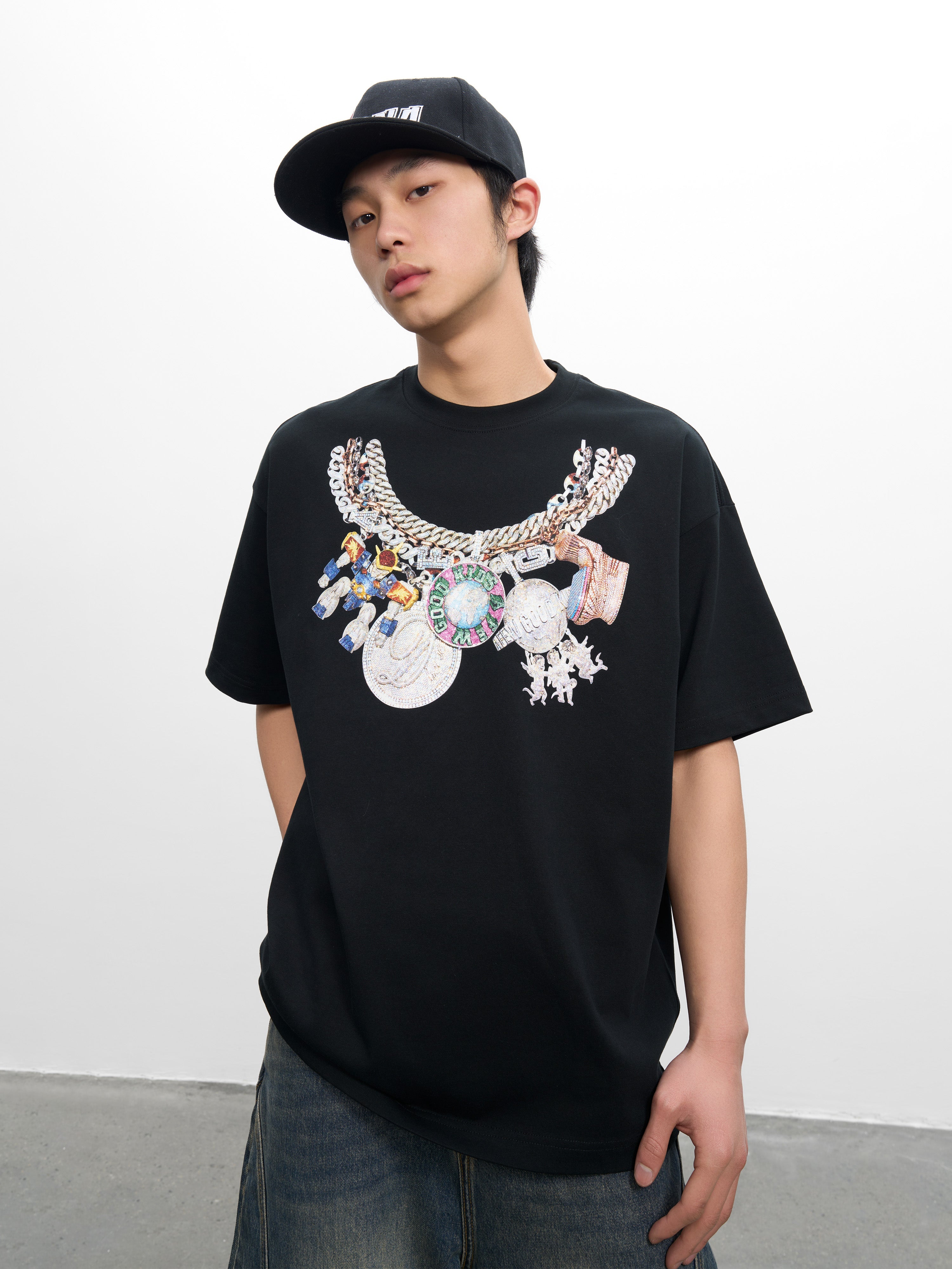 DONCARE(AFGK) "Pendants logo tee" DONCARE(AFGK) "Pendants logo tee"