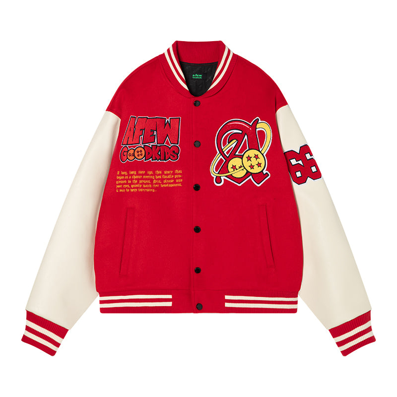 DONCARE(AFGK) "Dragon ball varsity jacket" DONCARE(AFGK) "Dragon ball varsity jacket"