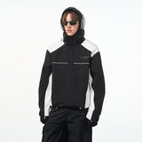 Waterproof Contrast Splicing Hooded Jacket Waterproof Contrast Splicing Hooded Jacket