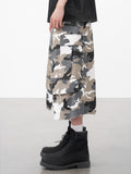 DONCARE(AFGK) "Snow camo baggy jorts" DONCARE(AFGK) "Snow camo baggy jorts"