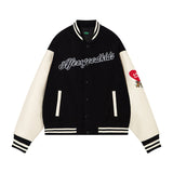 DONCARE(AFGK) "Angel leather varsity jacket" DONCARE(AFGK) "Angel leather varsity jacket"