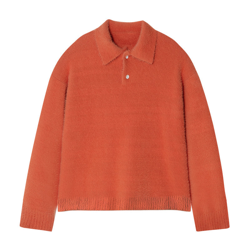 DONCARE(AFGK) "Faux fur long sleeve sweater" DONCARE(AFGK) "Faux fur long sleeve sweater"