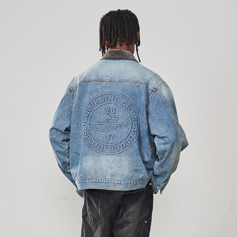 Embossed Logo Denim Jacket Embossed Logo Denim Jacket