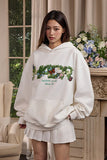 Butterfly Logo Loose Fleece Hoodie Butterfly Logo Loose Fleece Hoodie
