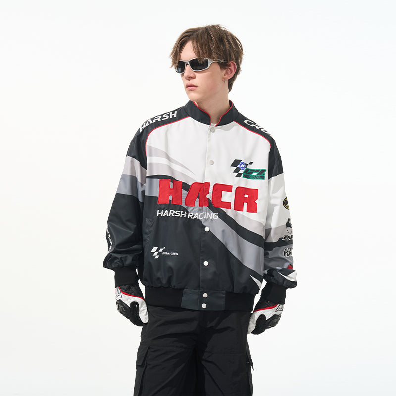 Retro Embroidered Racing Jacket Retro Embroidered Racing Jacket