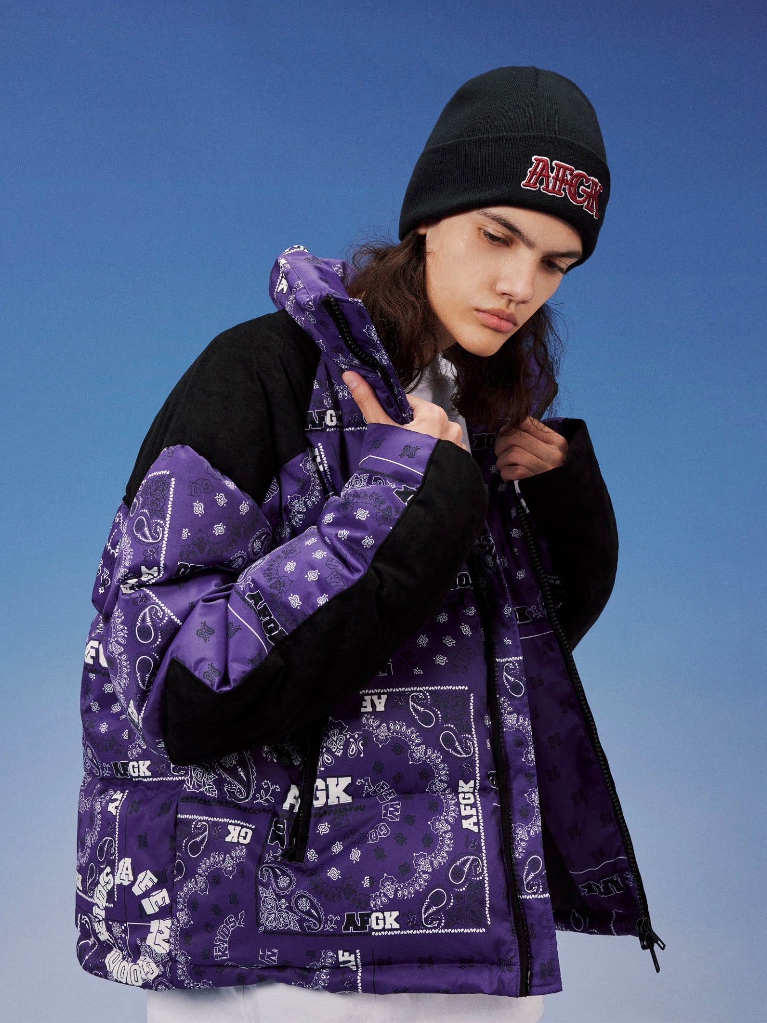 DONCARE(AFGK) "Bandana Puffer Jacket" DONCARE(AFGK) "Bandana Puffer Jacket"