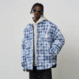 Tie Dyed Plaid Gothic Logo Shirt Tie Dyed Plaid Gothic Logo Shirt